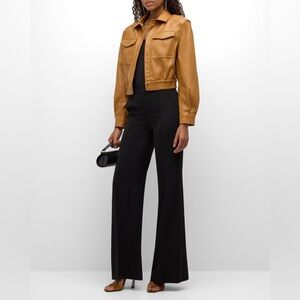 Simkhai Kyra Wide-Leg Pants in black